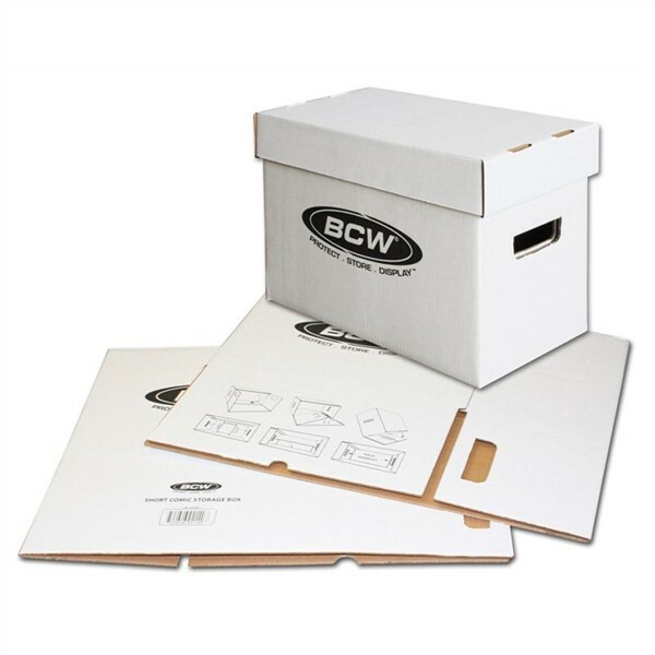 Bundle /10 BCW Short Cardboard Comic Book Storage Boxes box holds 150-175 comics