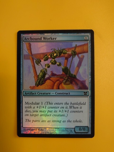 MTG Card. Arcbound Worker FOIL as pictures Modern Masters