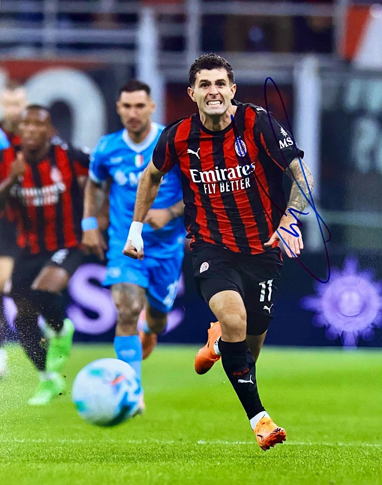 Christian Pulisic USA Soccer AC Milan Star Autographed 11×14 Photo Signed (#9)