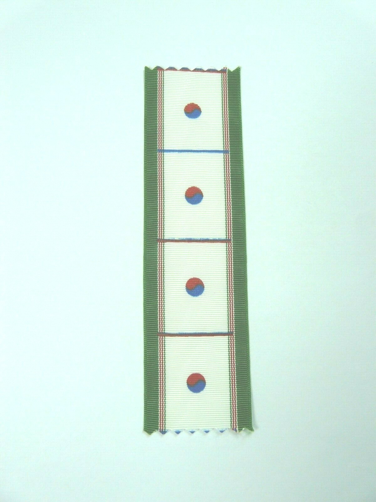 ROK Republic of Korea Presidential Unit Citation, material for 4 service ribbons
