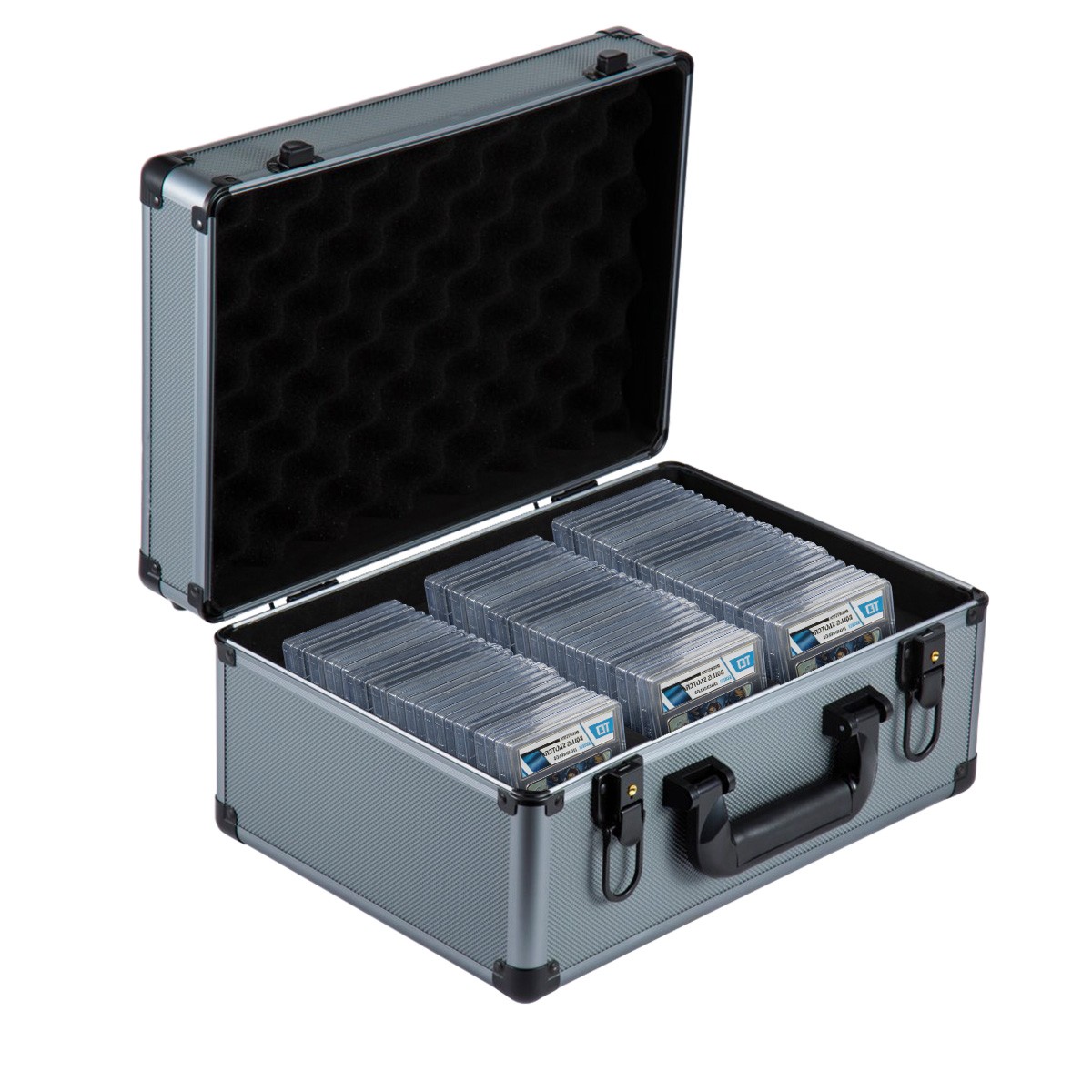 Graded Card Storage Box Waterproof Lockable 90-Capacity Case for PSA/BGS/SGC Sla