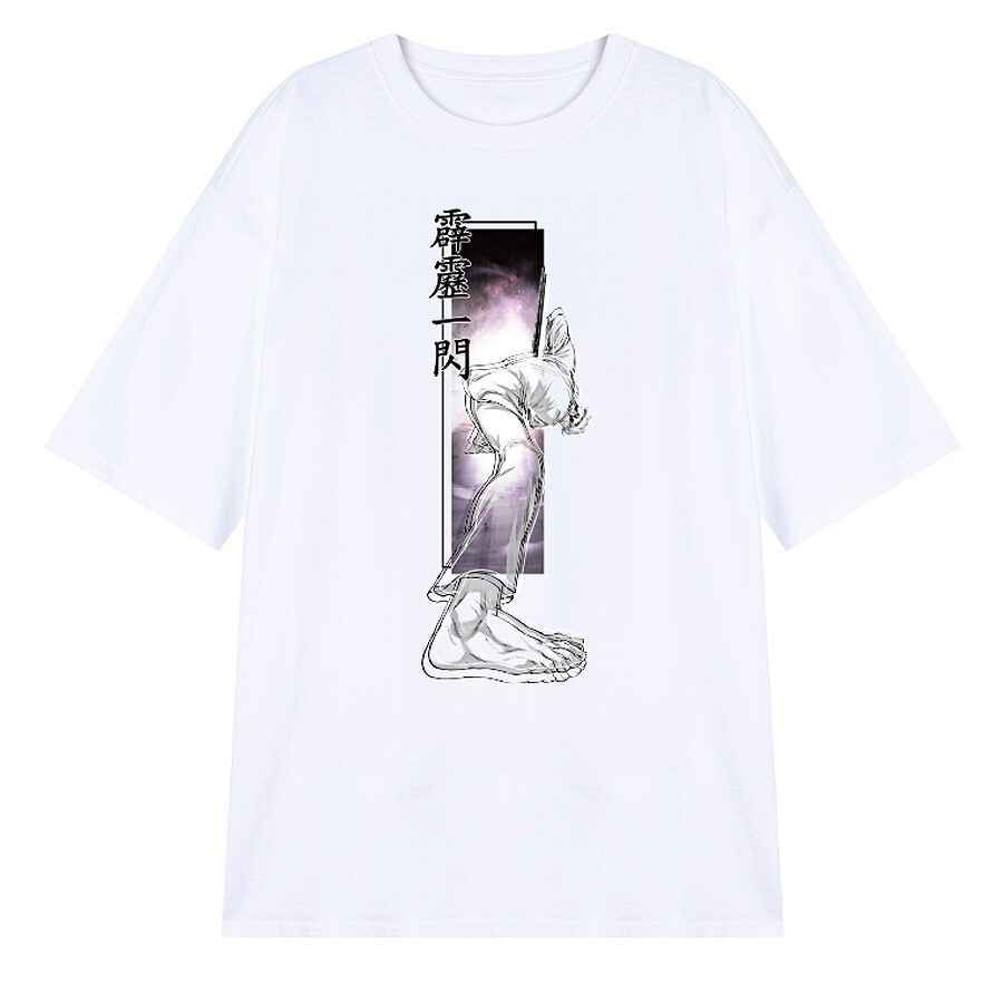 LOOKISM OFFICIAL MD GOODS GOO KIM/준구 霹靂一閃/벽력일섬 SHORT SLEEVE T-SHIRT Round Tee