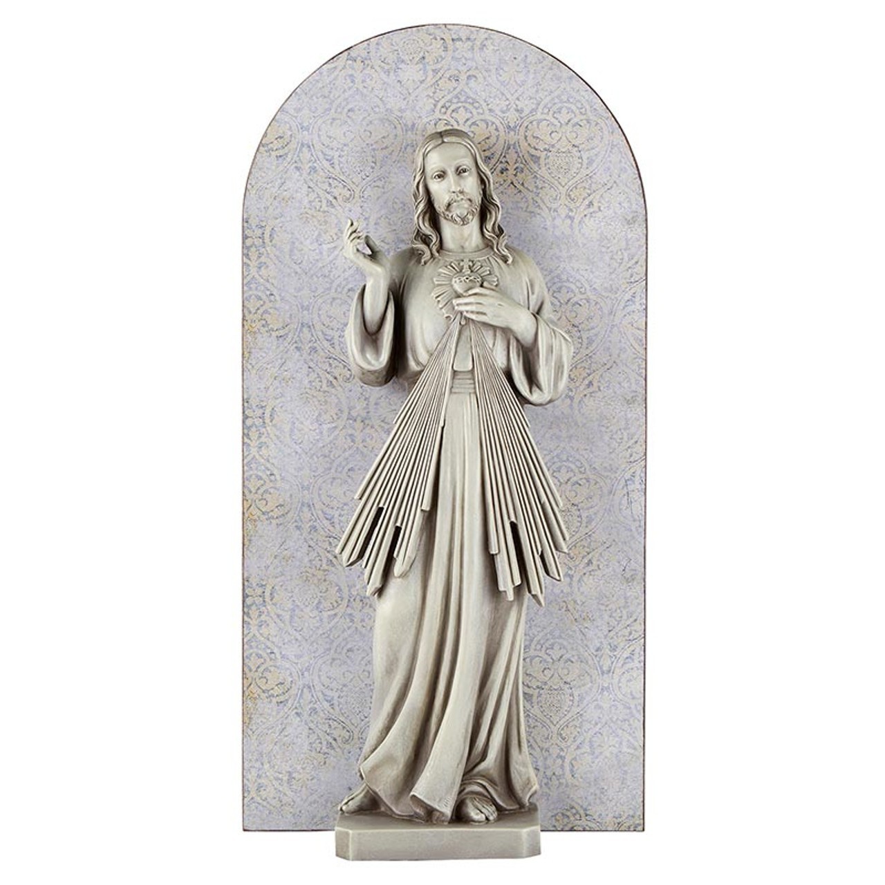 Divine Mercy Garden Wall Plaque 30” High, Divine Mercy Statues – Outdoor/Indoor