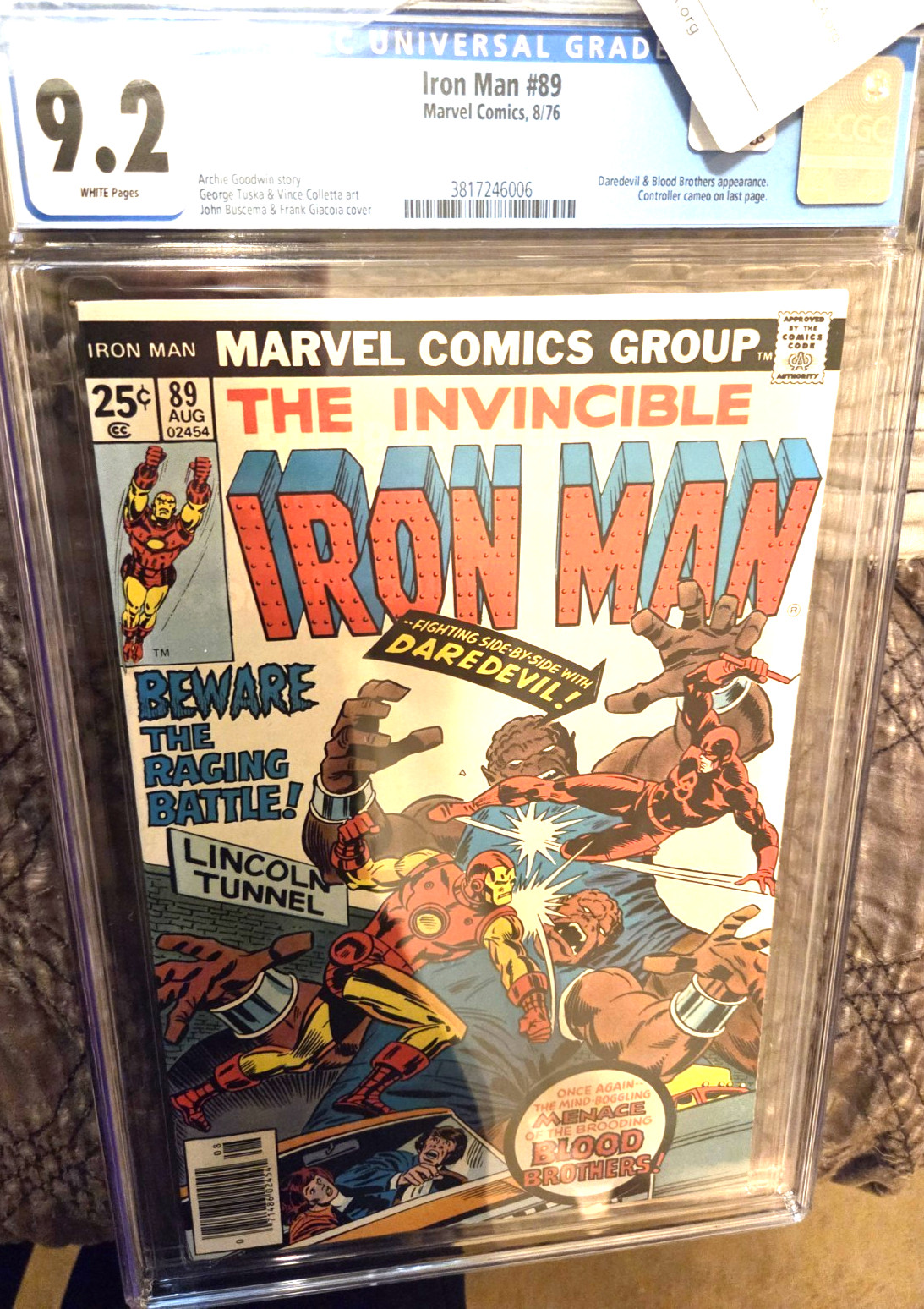 Iron Man #89 newsstand CGC Grade 9.2, White Pages ~ pristine condition comic.