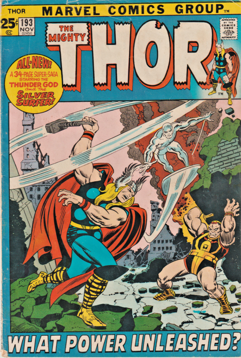THOR #193 SILVER SURFER * LOKI * STORM GIANTS 52-PAGE GIANT MARVEL 1971