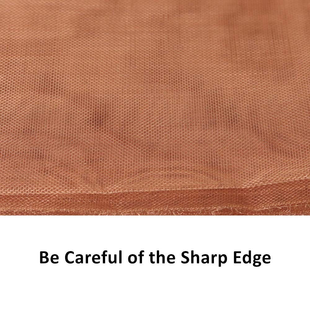 99.9% Pure Copper Wire 40 Mesh- 12.5″ x 38″ Dense Filter Screen Mesh