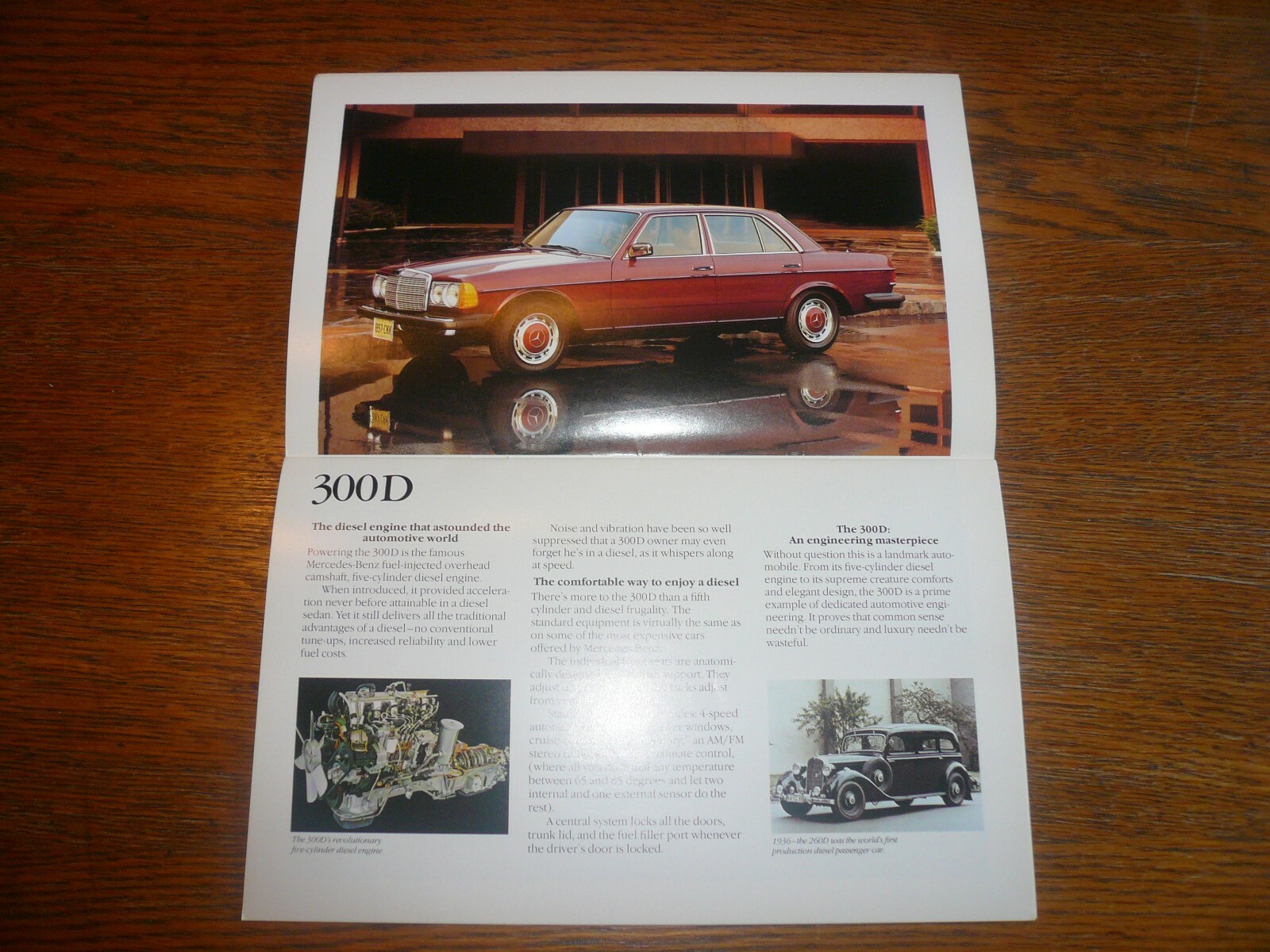 1978 Mercedes-Benz 240 D 300 D 300 CD 280 E 280 CE Sales Brochure – Vintage