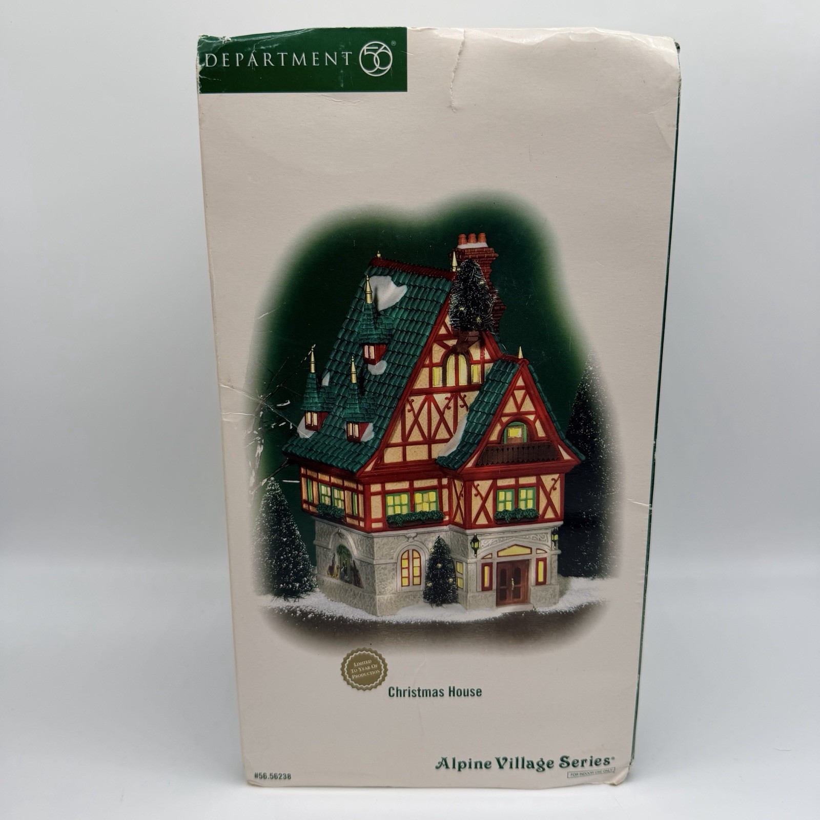 Department 56 Alpine Village Series Christmas House #56238 Rare RETIRED 2006