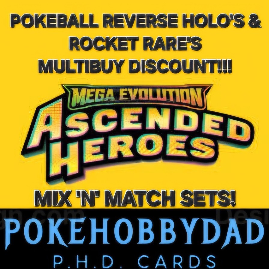 Pokemon Card – Ascended Heroes – Pokeball & Rocket reverse holo Singles