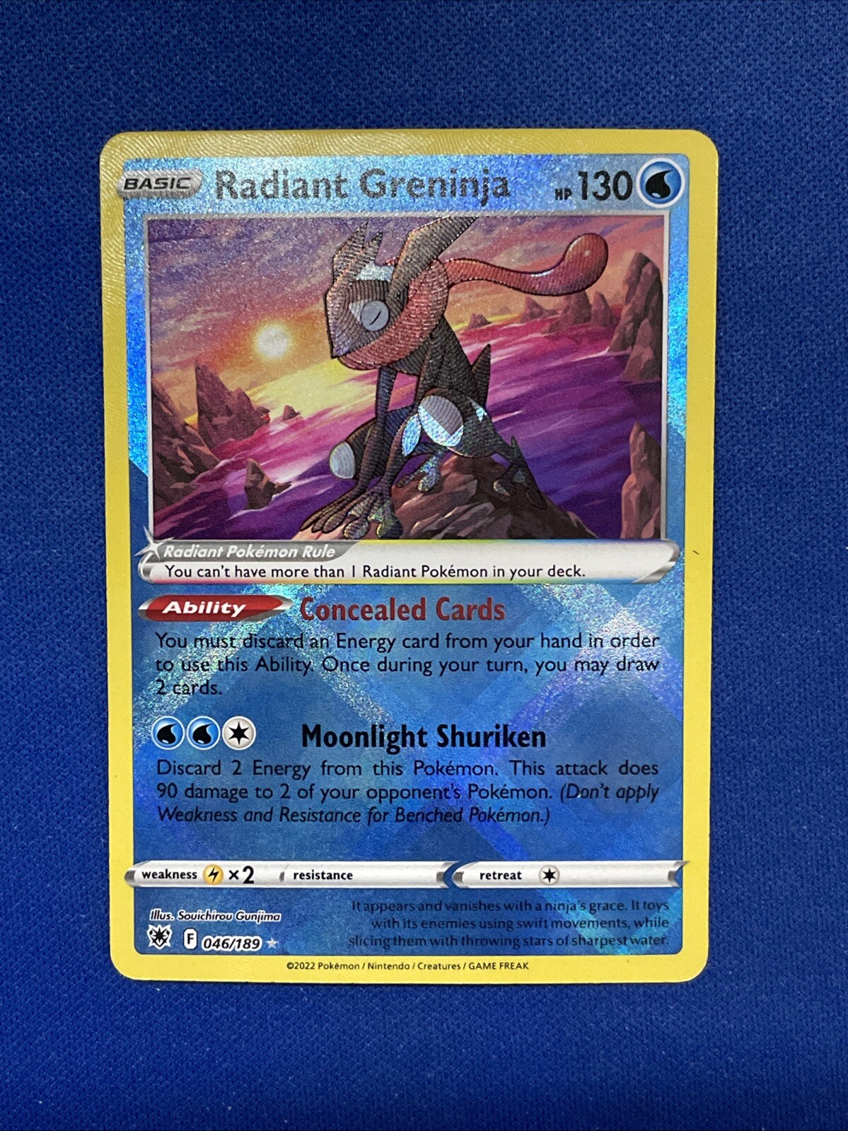 Pokemon Card – Radiant Greninja Astral Radiance 046/189 Radiant Rare SWSH Holo