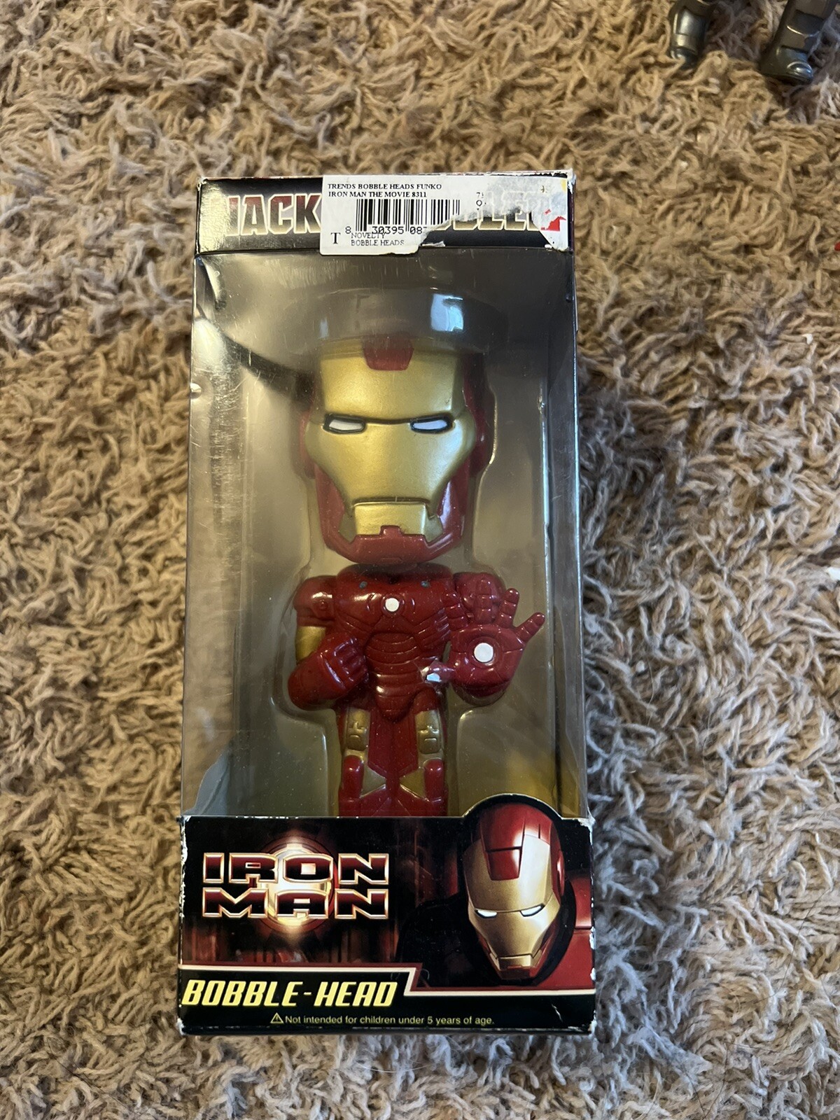 2008 Funko Marvel Wacky Wobbler Iron Man Bobblehead. 7″ Free Shipping!