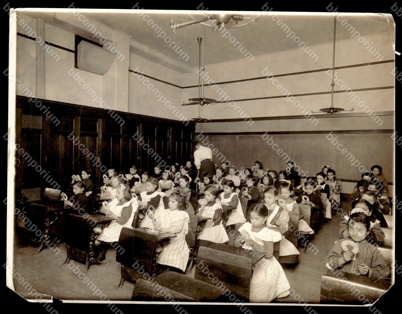 Kindergarten Class In The 1890s 6.5 x 8.5 Brown Brothers Type 1 Photograph G237