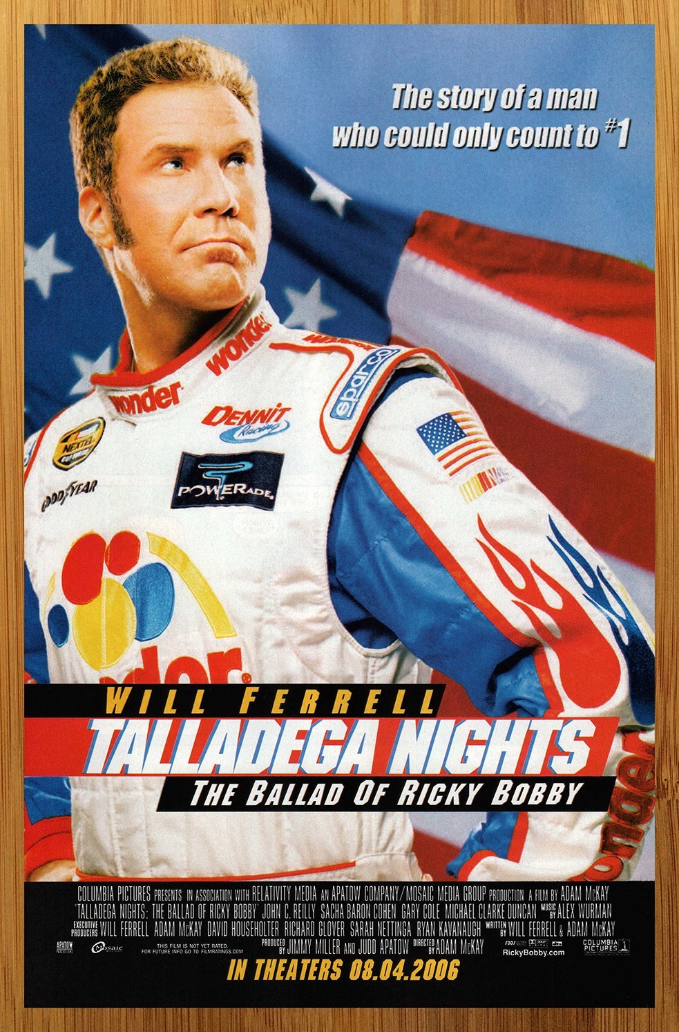2006 Talladega Nights Ballad of Ricky Bobby Print Ad/Poster Will Ferrell Pop Art