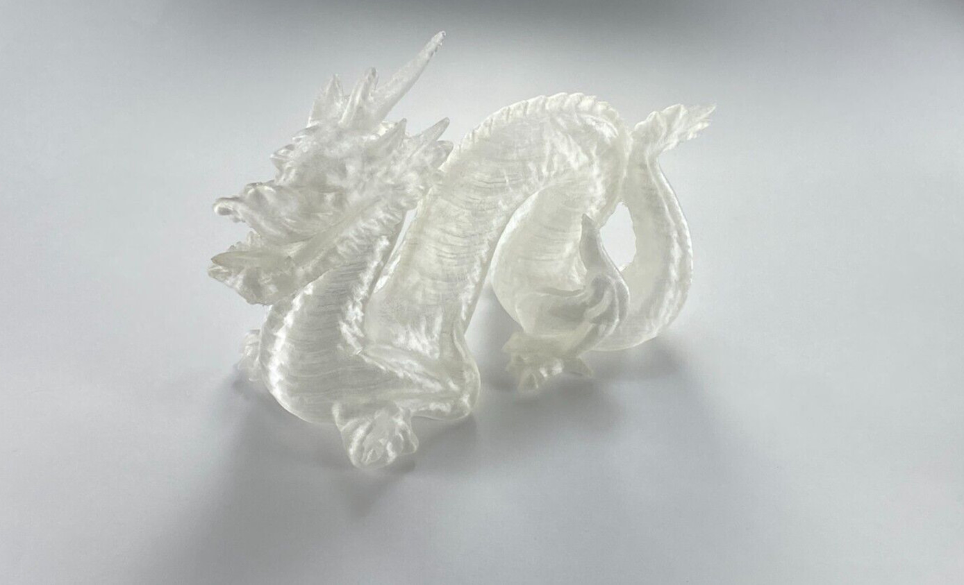 Serpentine Dragon * Translucent * 3D Printed * PLA Filament * Great for Display