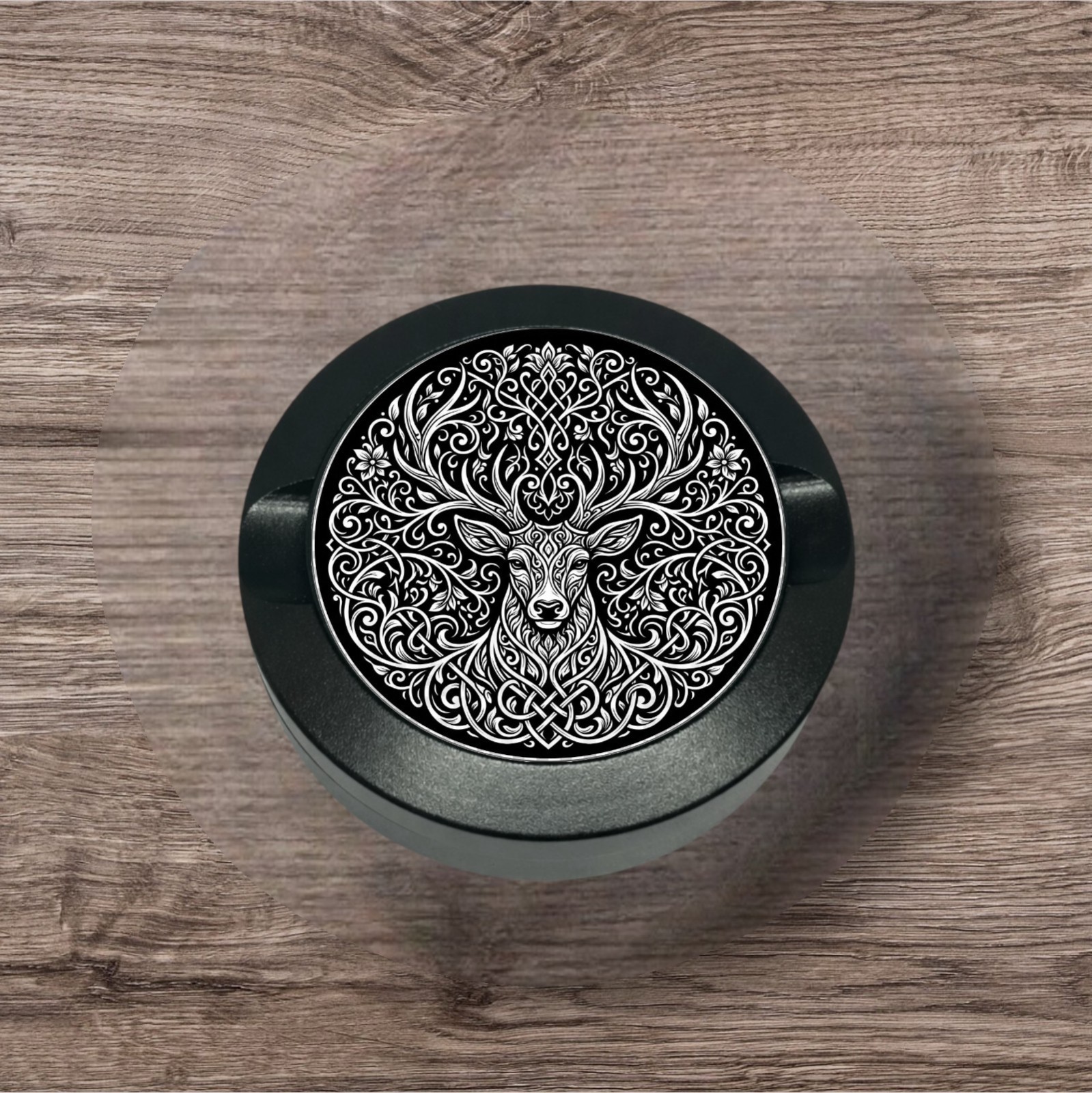 Deer Design Metal Tin Aluminum Container Custom Engraved EDC Snus Dip Can