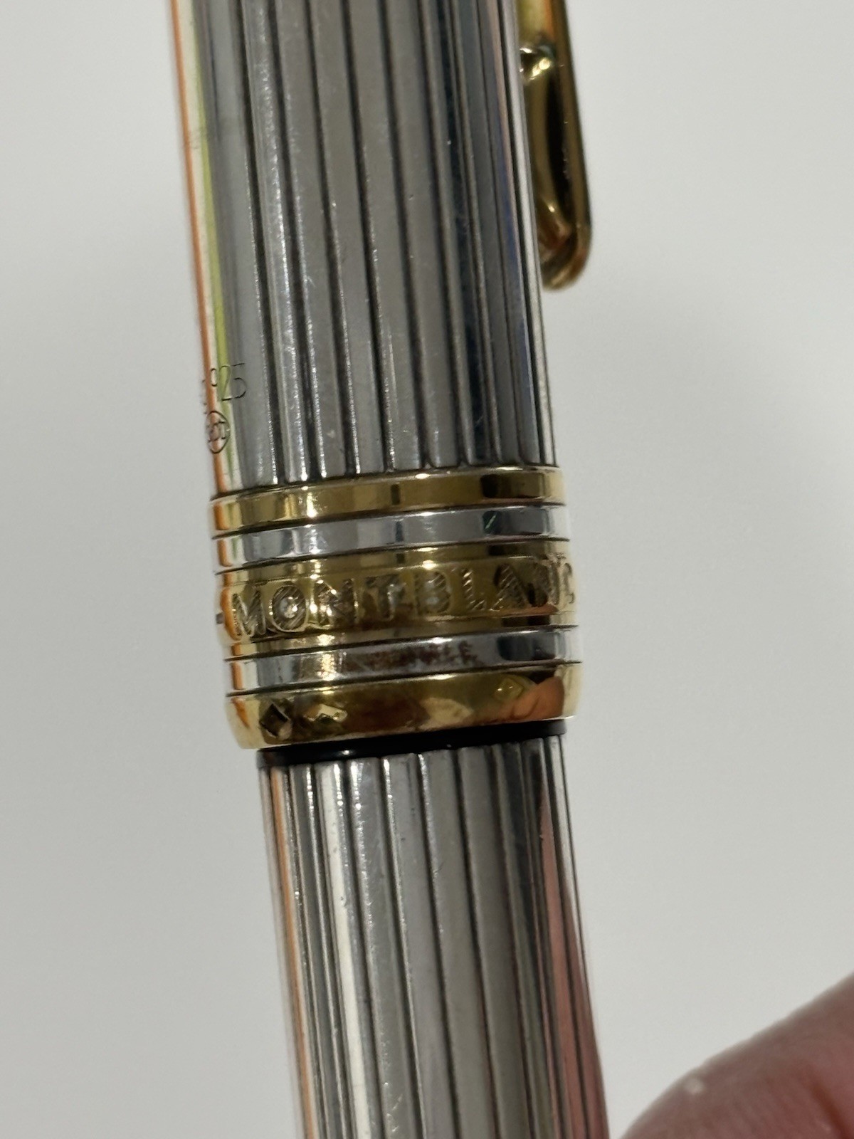 Montblanc,”Solitaire”, Silver 925, Rare Striped NOS, Pen, Germany 🇩🇪