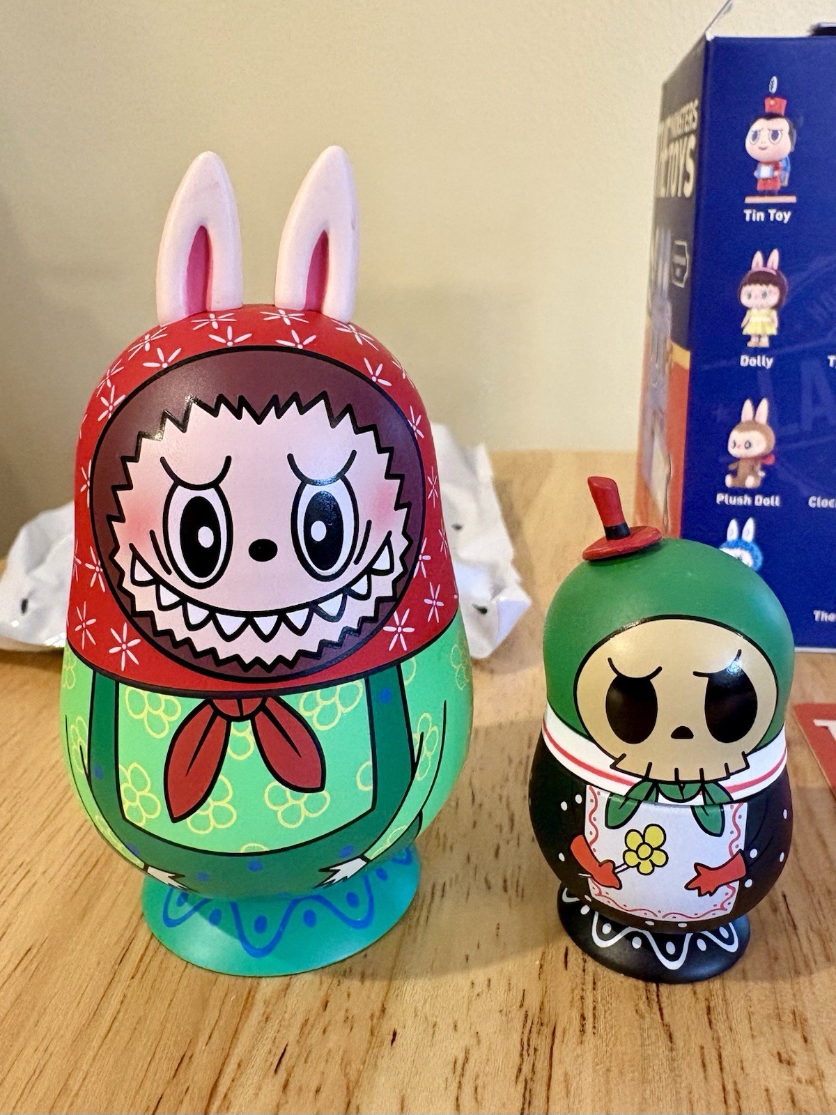 POPMART HOW2WORK The Monsters Toys Russian Dolls Collectible Figurines Set