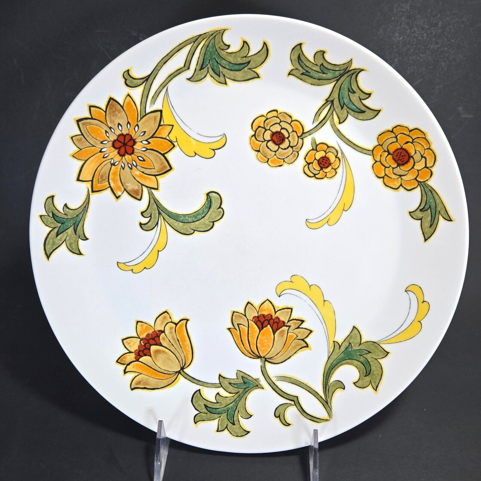 Vintage Noritake Progression Aloha Dinner Plate 10 3/8″ Floral Japan