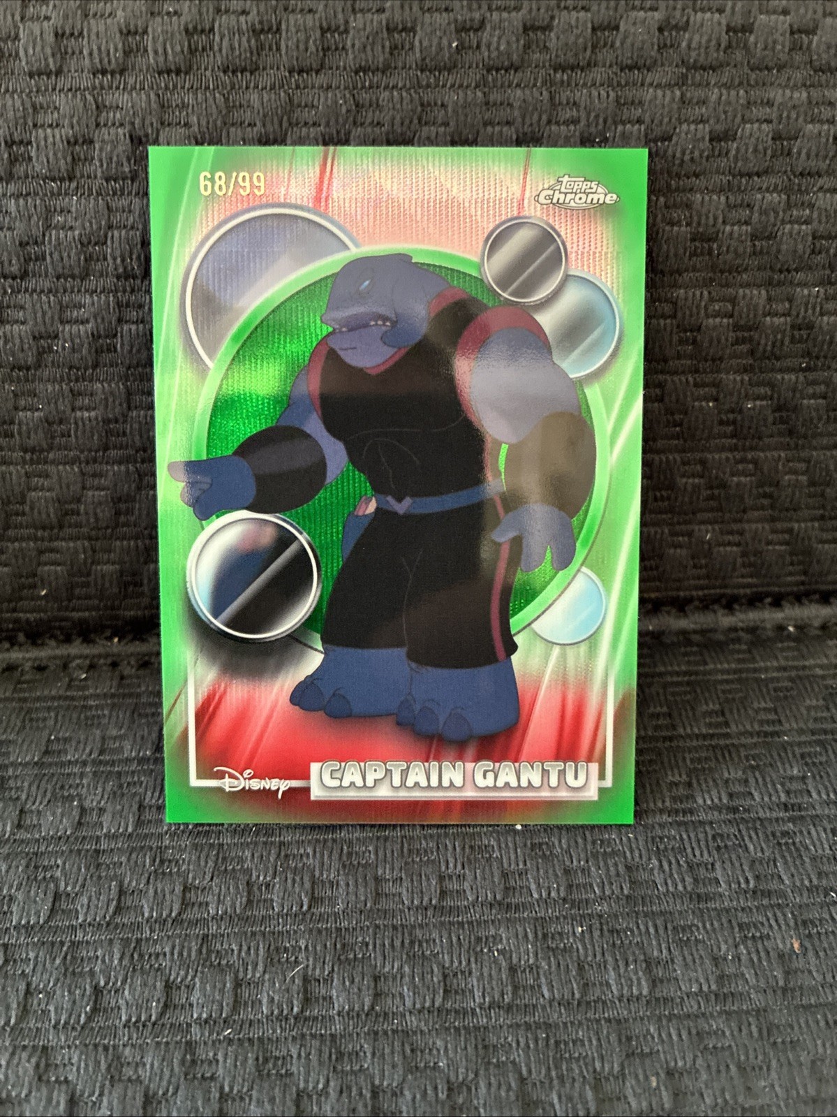 2026 Topps Chrome Disney Captain Gantu #155 Green Wave /99-lilo & Stitch