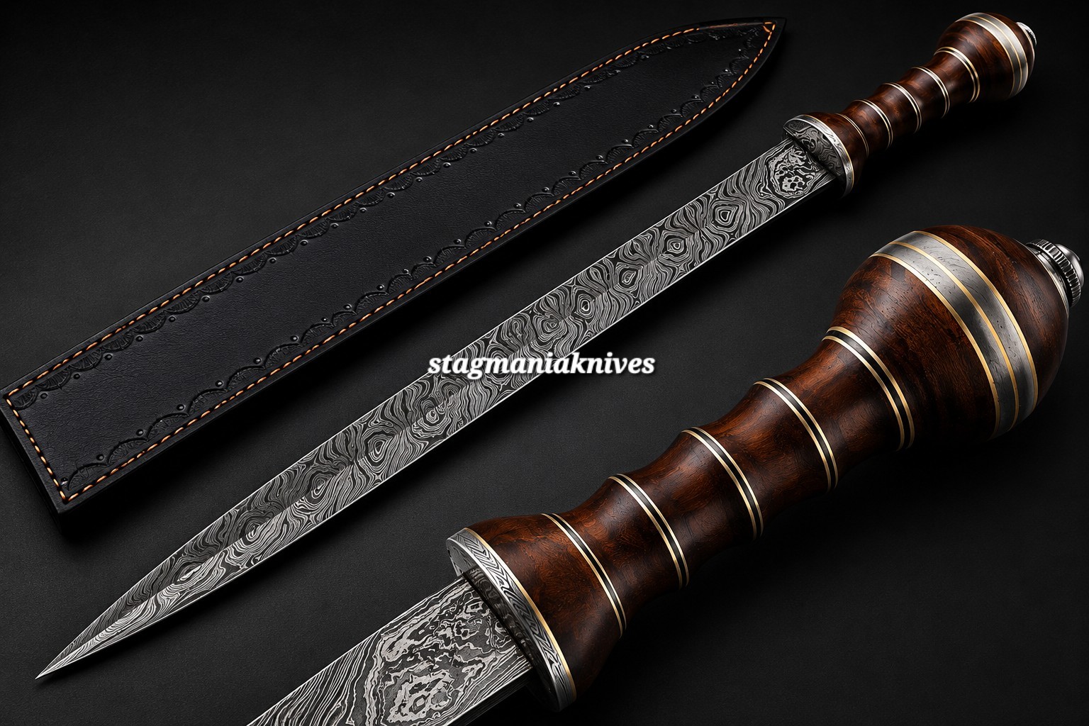 Rare Handmade Damascus Steel Hunting Battle Ready Roman Gladiator Gladius Sword