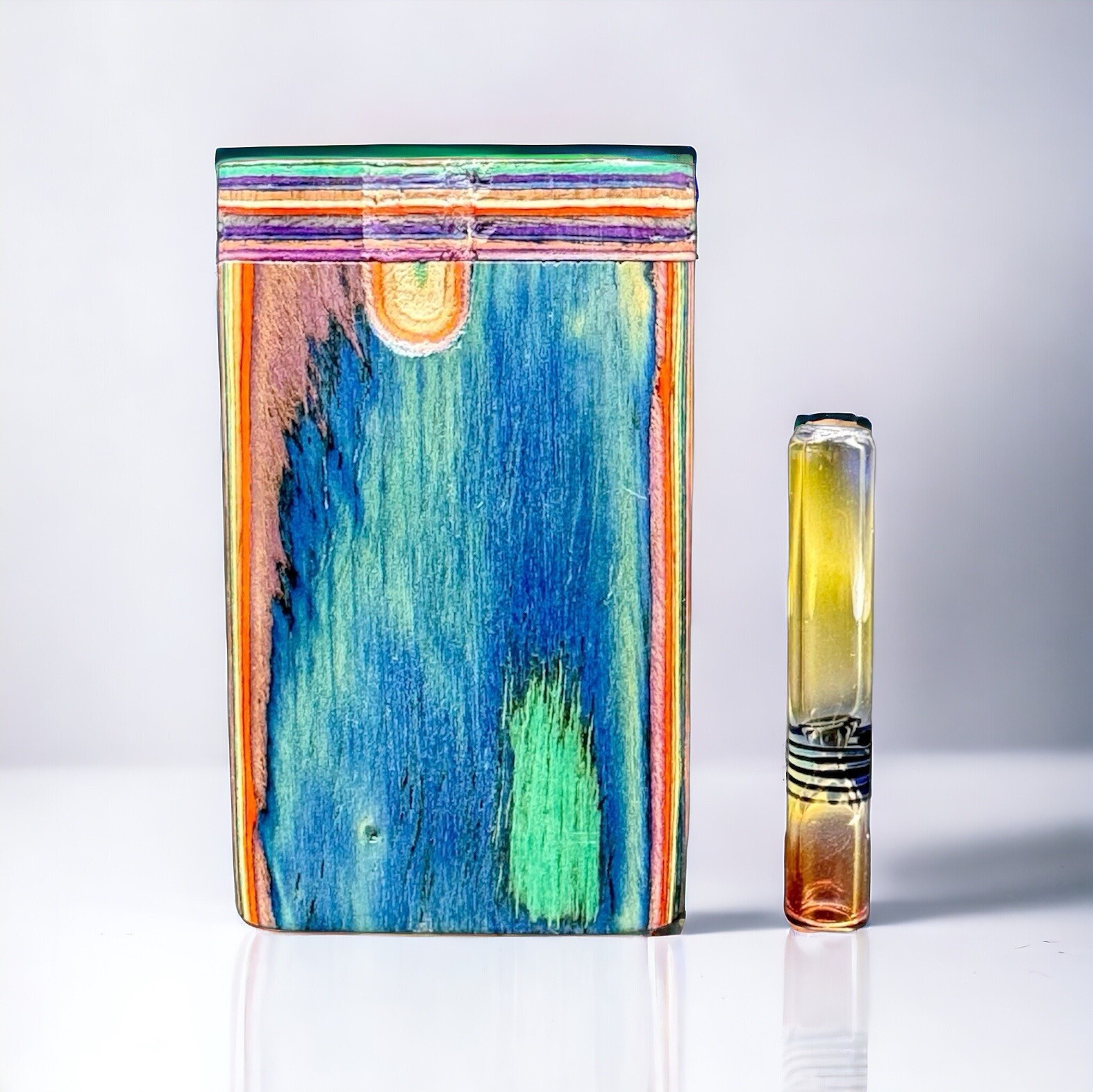 Wood Dugout 3″ With 2.2″ Glass One Hitter Bats