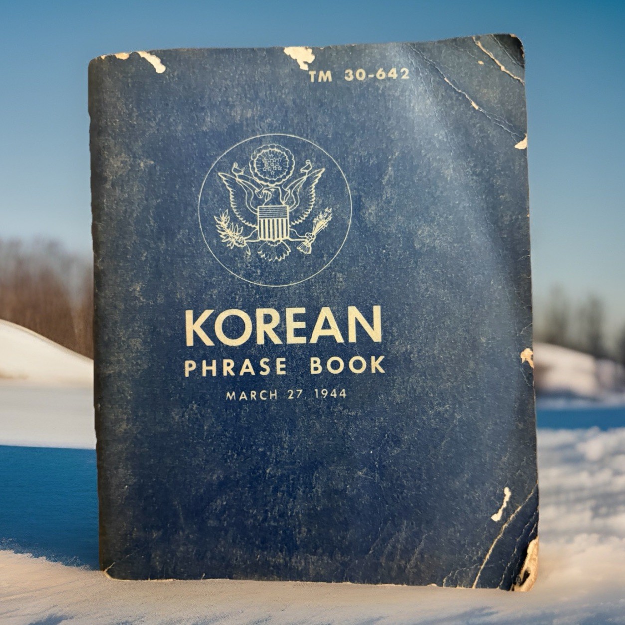 KOREAN PHRASE BOOK MARCH 27, 1944 US WAR DEPARTMENT TM30-642 Korea
