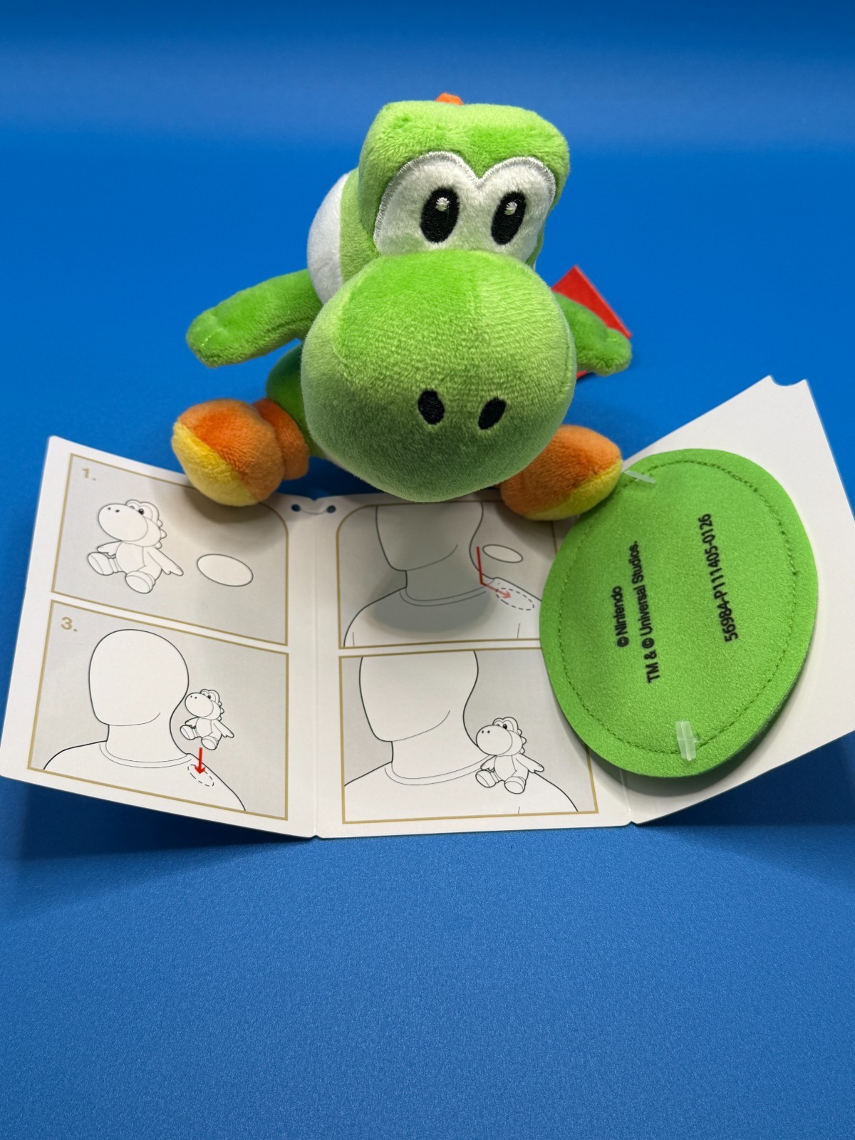 Universal Studios Fan Fest Super Nintendo World Green Yoshi Shoulder Pal Plush