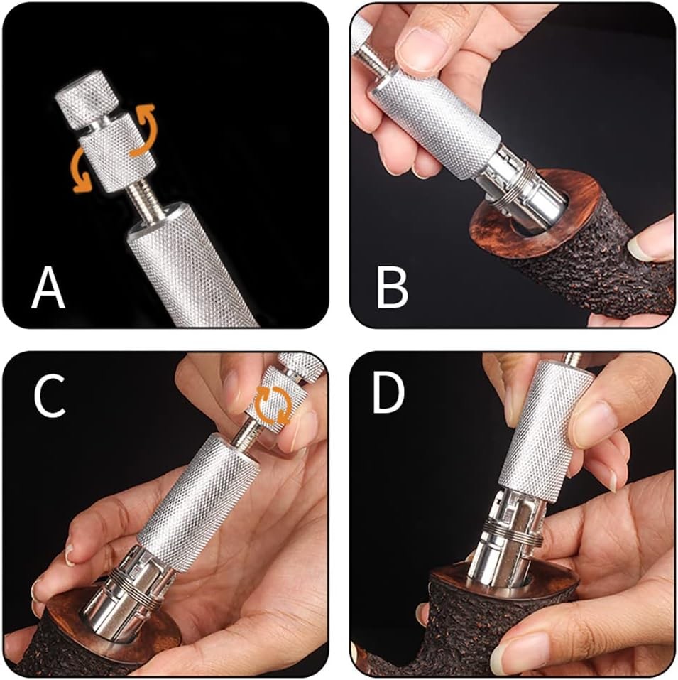 Adjustable Stainless Pipe Cleaning Tool Smoking Steel Cleaner with Shank Reamer