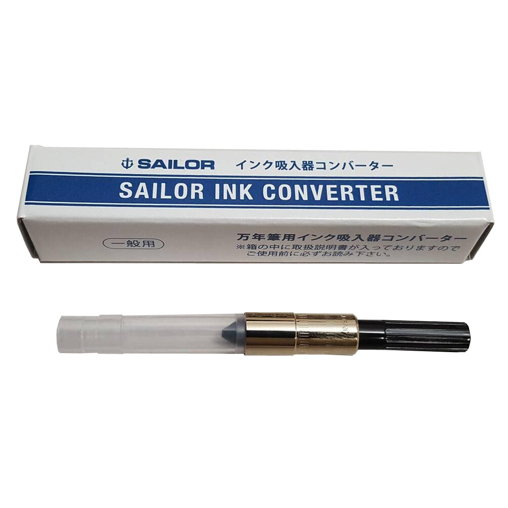Sailor Fountain Pen Converter with Gold Trim (14-9503-000 ) – Made in Japan NEW