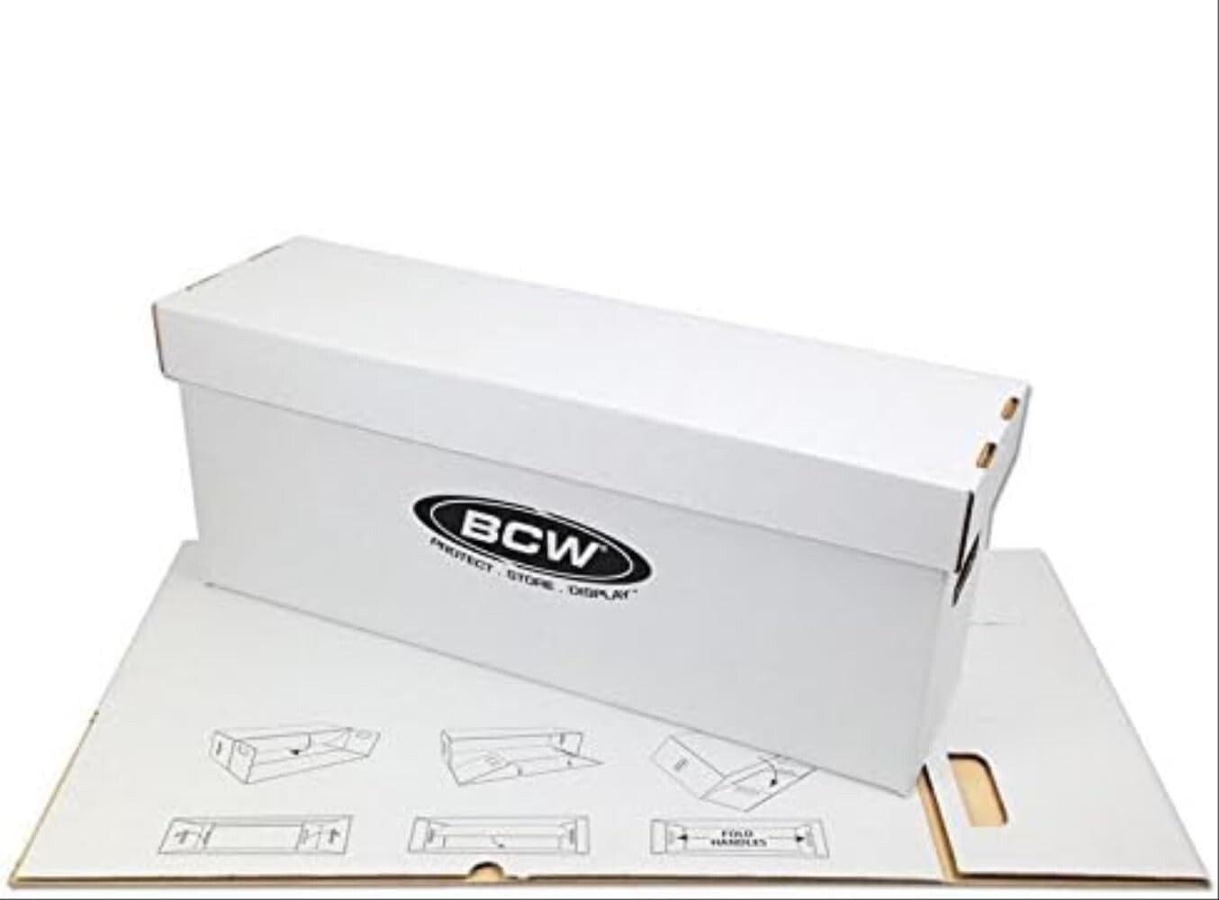 Comic Book New Storage Box LONG 1 BCW Holds 200-225 Stackable Free US Shipping
