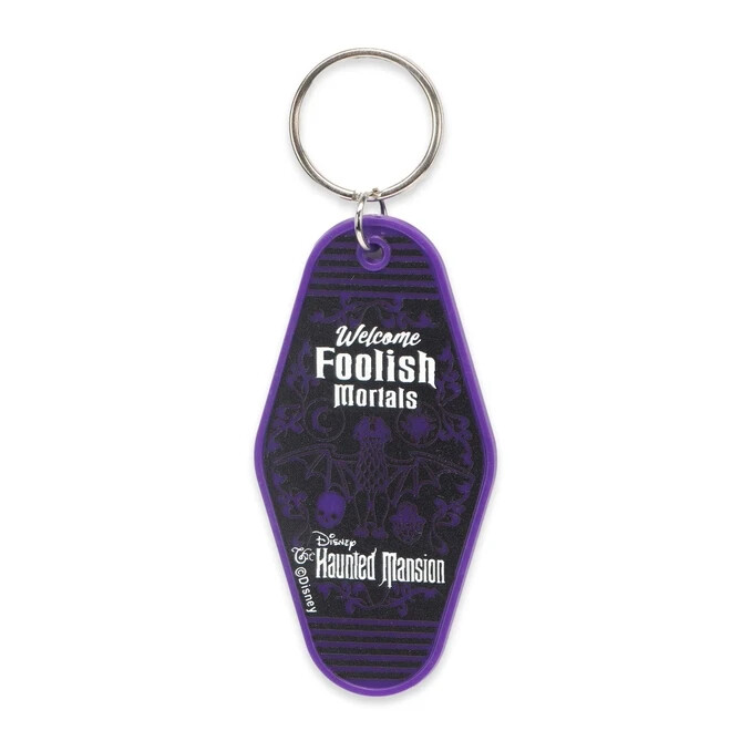 Disney Haunted Mansion Welcome Foolish Mortals Hotel Room Keychain New Free Ship