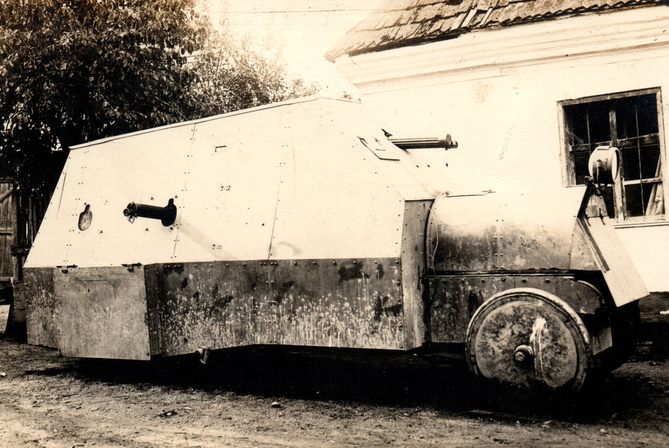 WWI Armored Car RPPC Real Photo Postcard