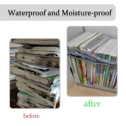 Clear Book Storage Bag Plastic Comic Books Organizer 38x24x32cm/15x9x3inches