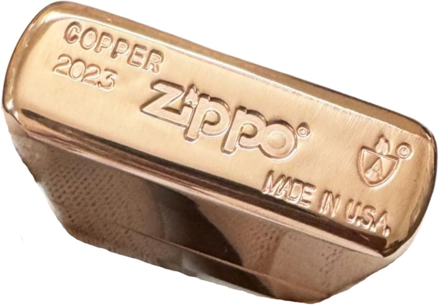 Zippo 46171 Limited Edition Solid Copper Armor Lighter Black Insert + FREE FLINT