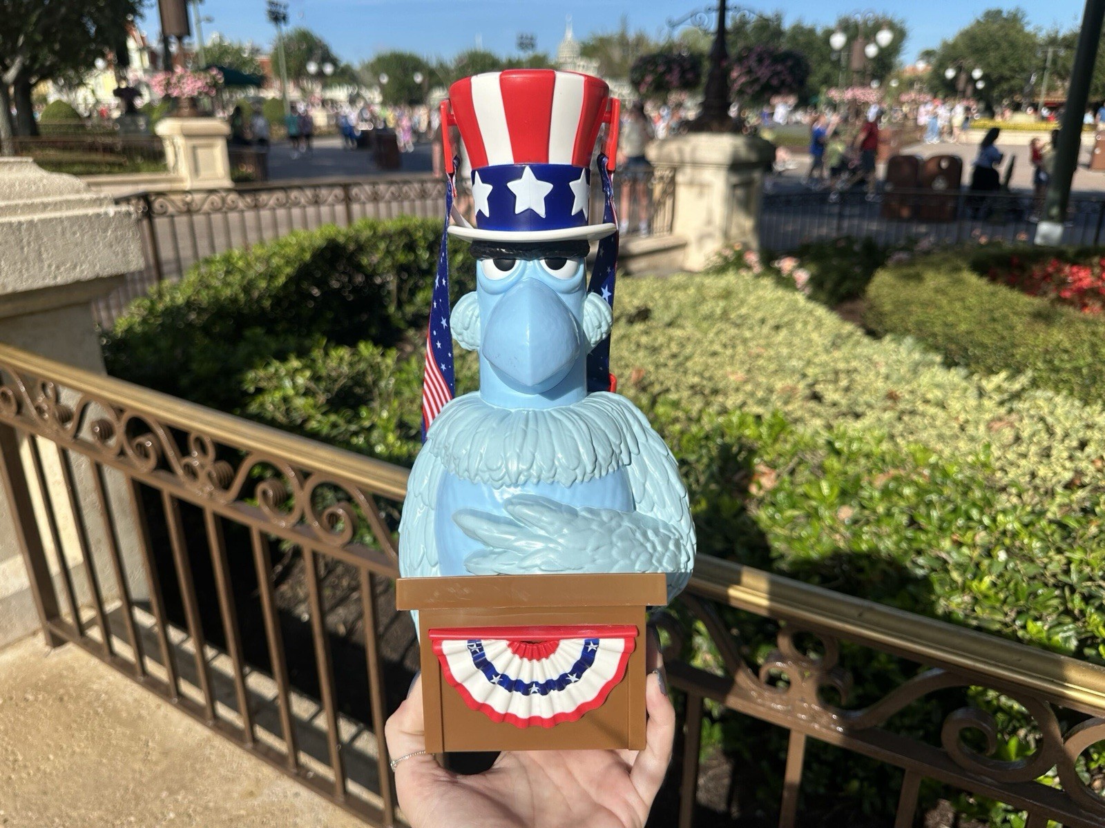 Disney Parks 2026 The Muppets Sam Eagle America 250th Popcorn Bucket New