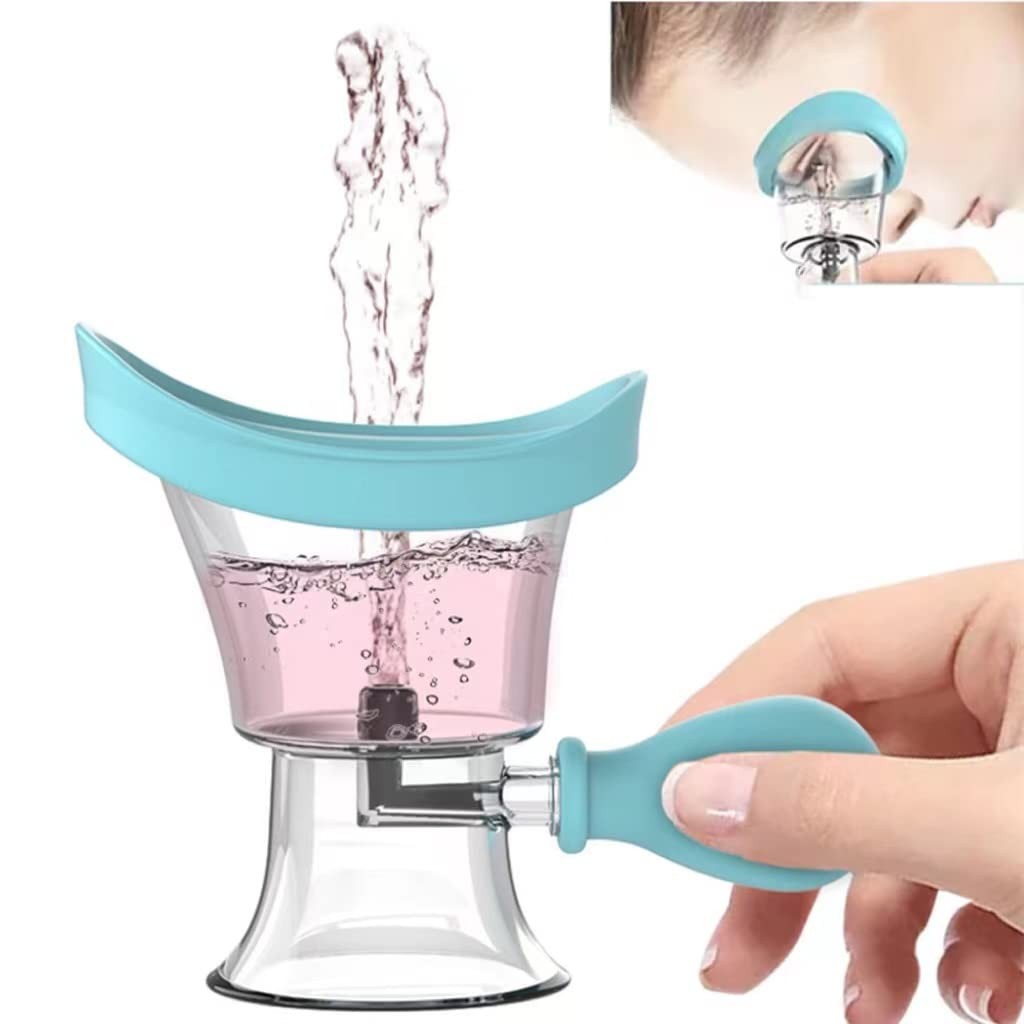 Eye Wash CupEye Wash Cleaner Kit Silicon Manual Air Pressure Eye Cleaning Cup T