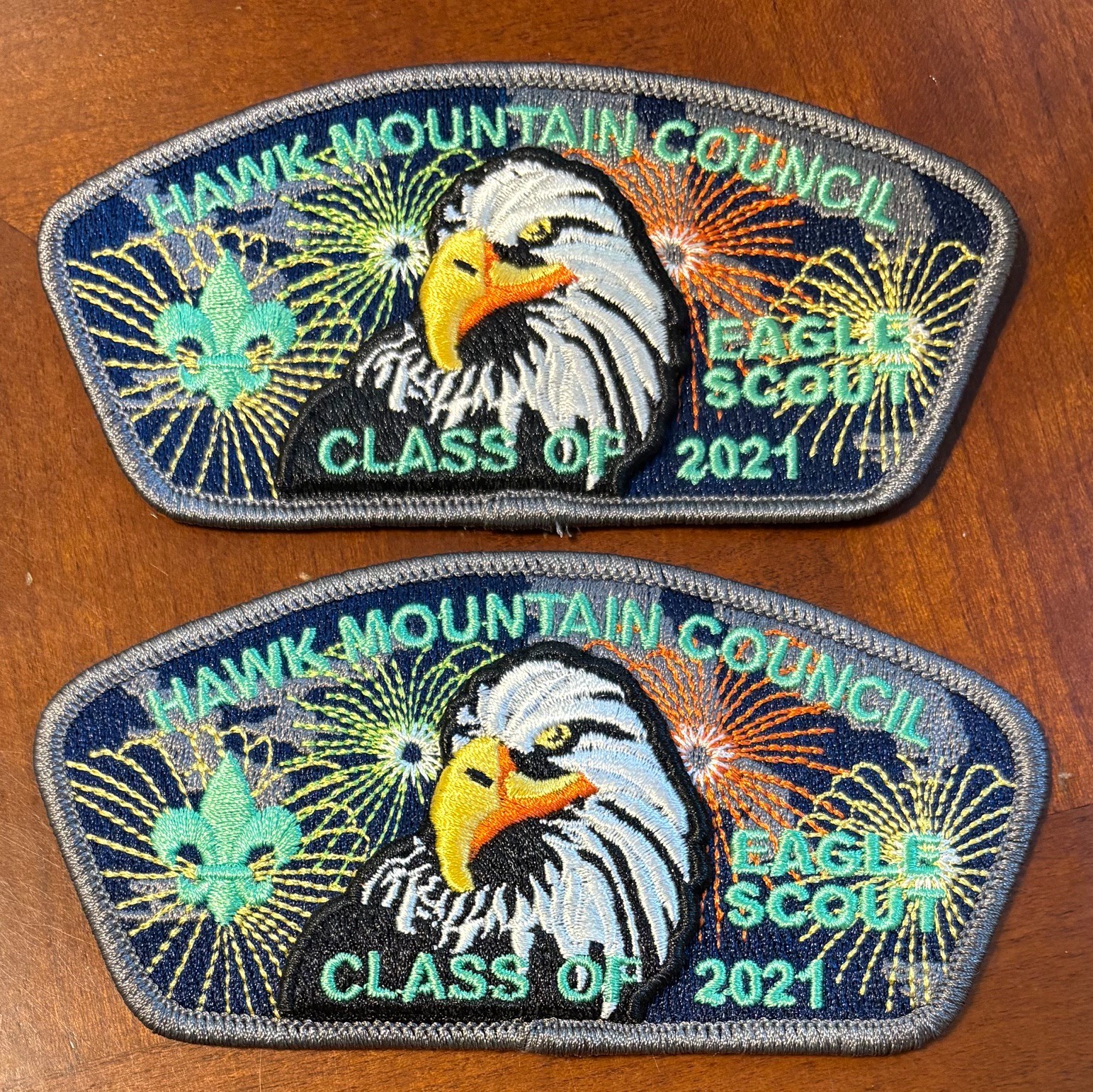 BSA Hawk Mountain Council CSP – Eagle Scout Class of 2021 – Lot of Two – New!