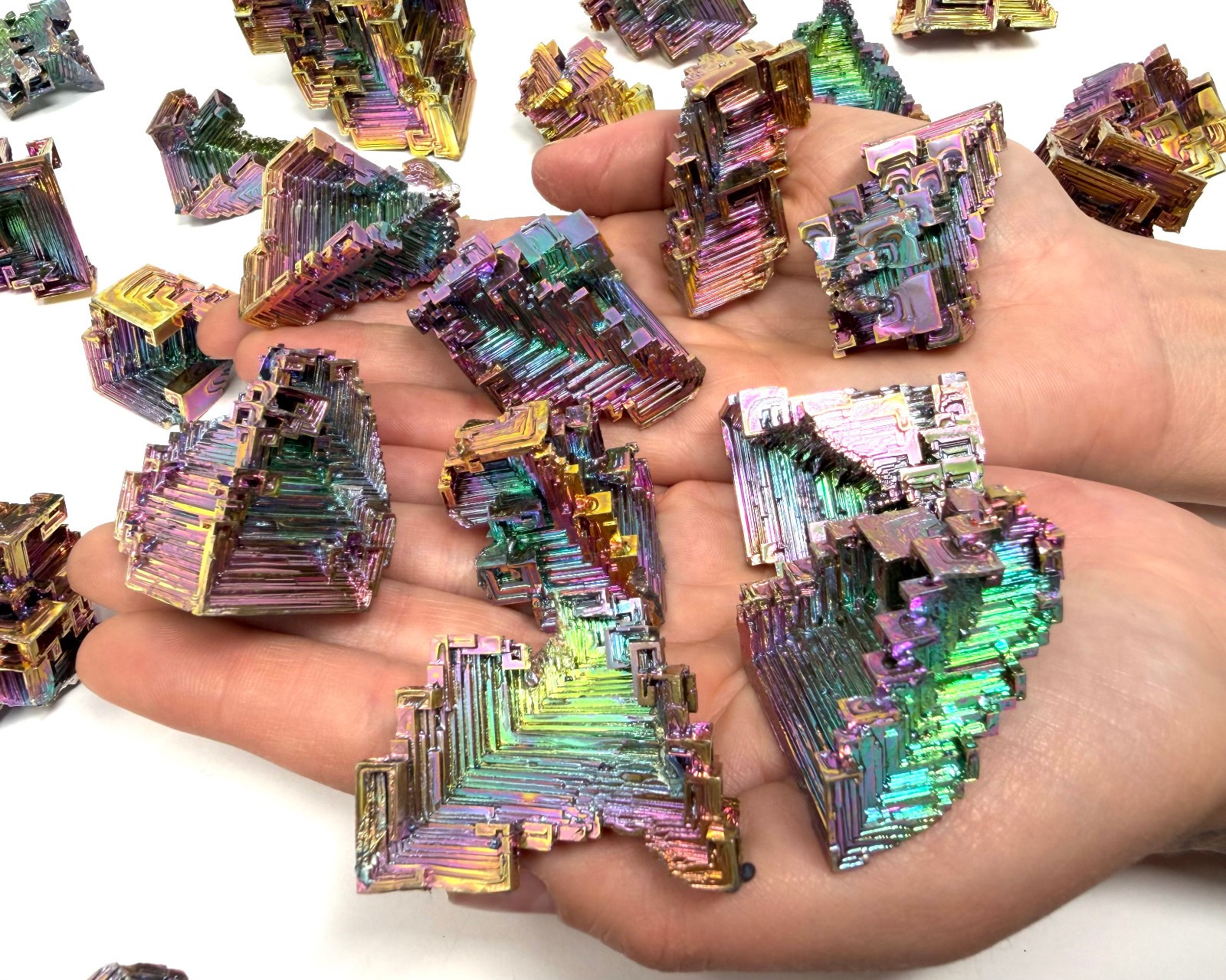 LARGE Bismuth Crystals / Iridescent Rainbow Bismuth Specimens – Choose Size