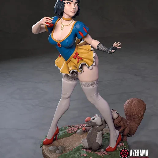 Snow White | NSFW | Modern Fairytale Edition | UNPAINTED | 1/8 Scale Resin Kit