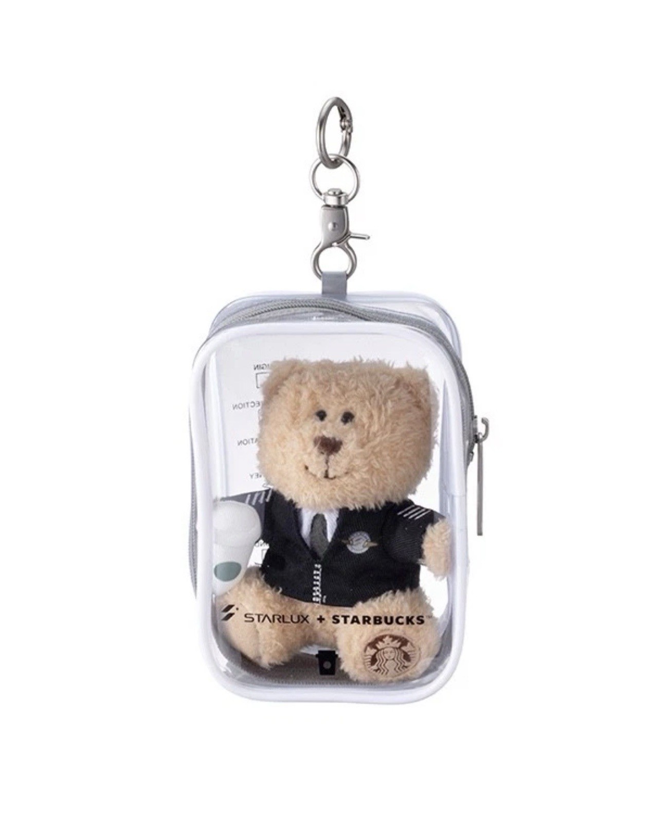 STARLUX + STARBUCKS Taiwan exclusive pilot bearista keychain