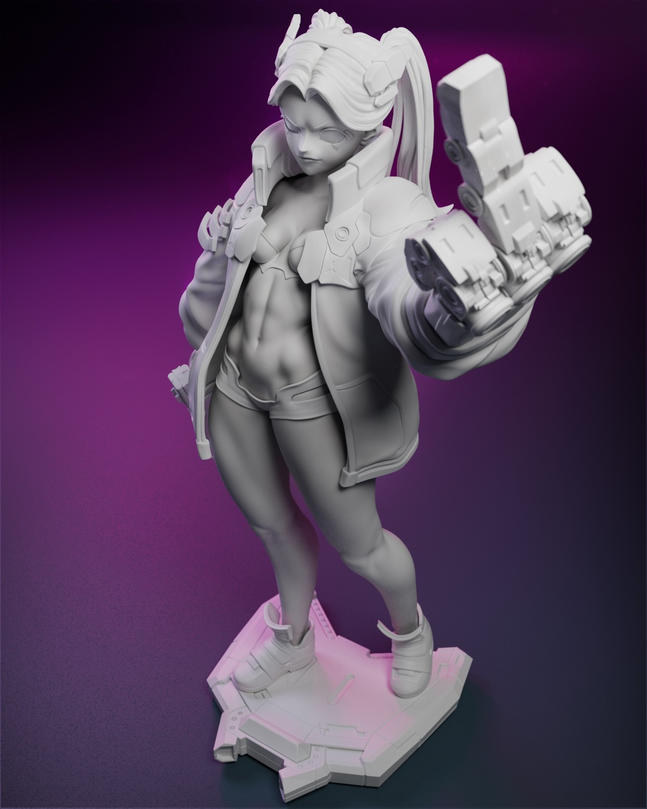 The Rebecca, 1/9, 22cm, 12k Resin 3D Print Figure Model Kit