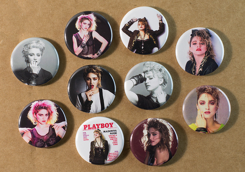 Madonna Buttons Set of 10 Pins Badges Free Returns