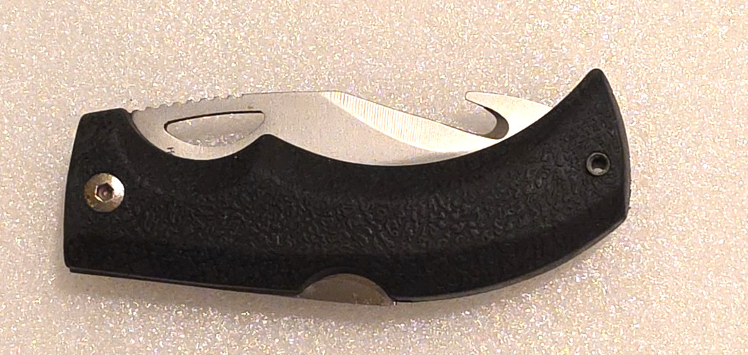 RARE Version Meyerco Blackie Collins Gut Hook Drop Point Knife 8.5″ Skinning A1