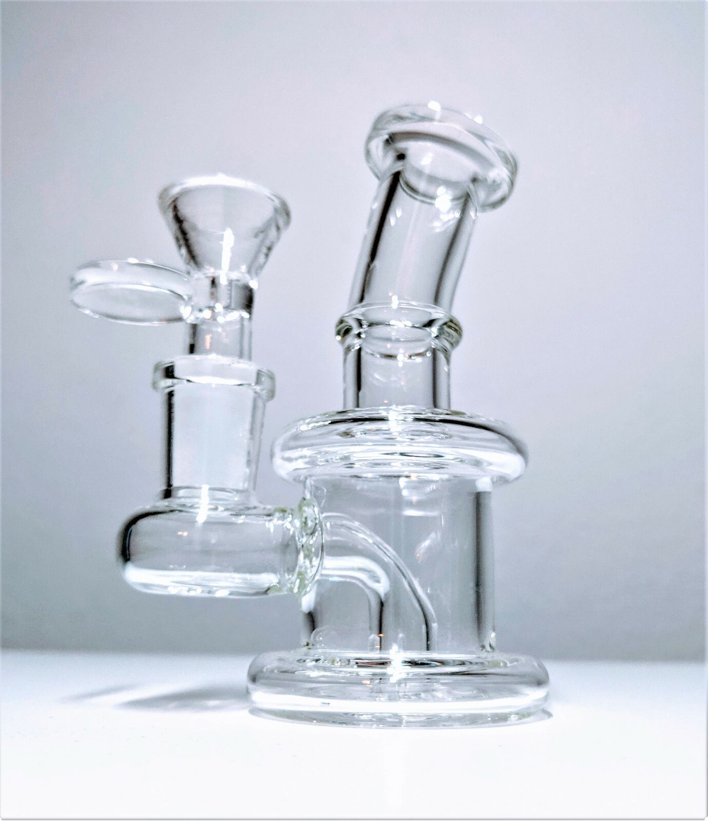 4.5″ Mini Glass Bong Diffused Perc Premium Quality Water Pipe Hookah Bubbler