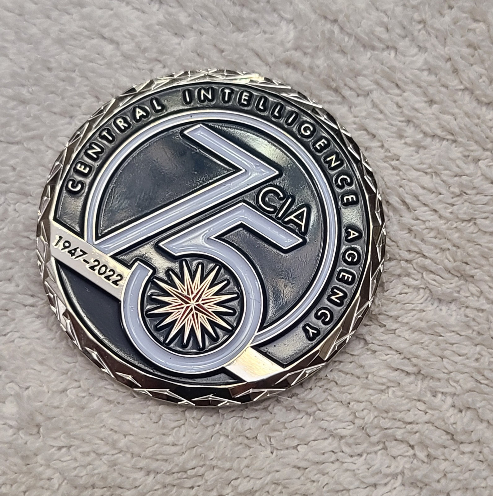 CIA “75th ANNIVERSARY” Callenge Coin- !!!!