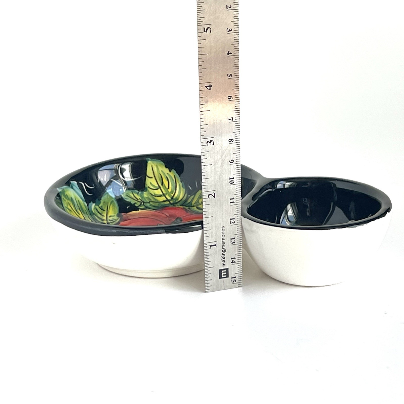 Small Appetizer Set Handmade Spain Ceramic 7” Grazia Positano Tomato Design