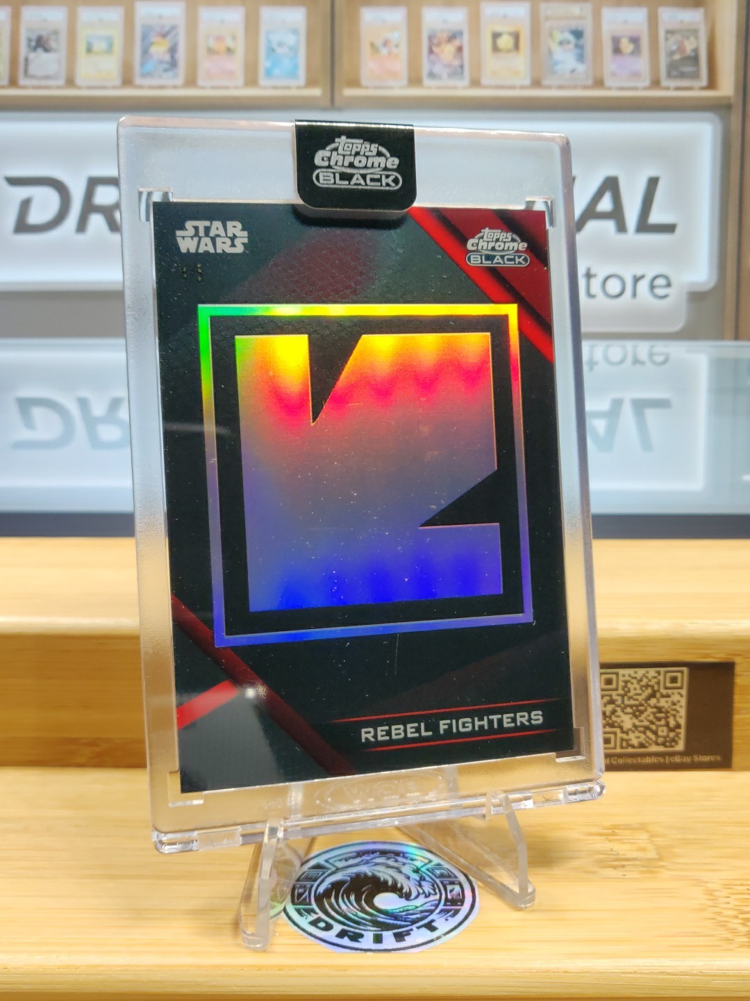2024 #4/5, Red, Topps Star Wars Chrome Black Galactic Factions Rebel Fighters