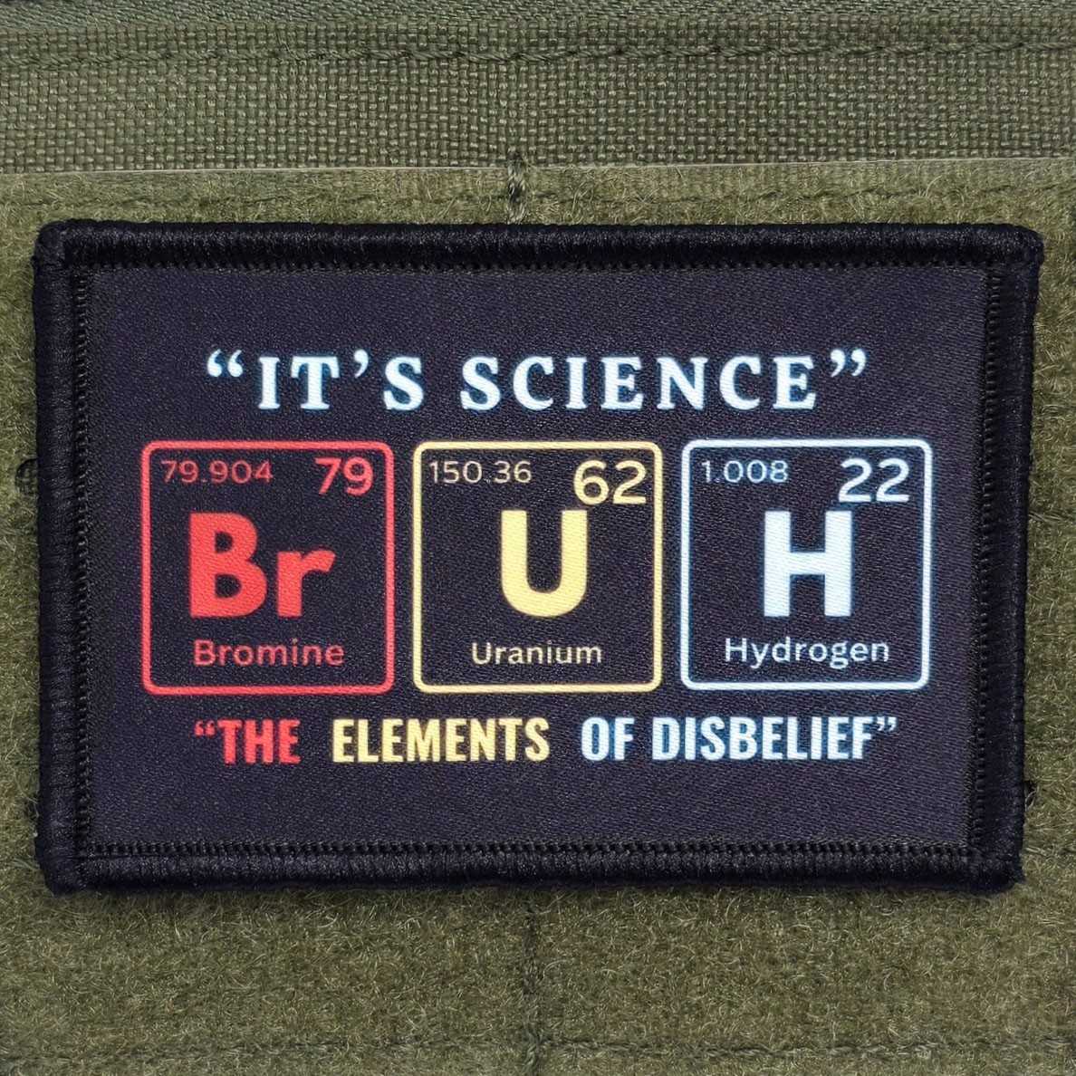 BRUH Patch Moral Tactical Meme Military Army Hook & Loop 3×2