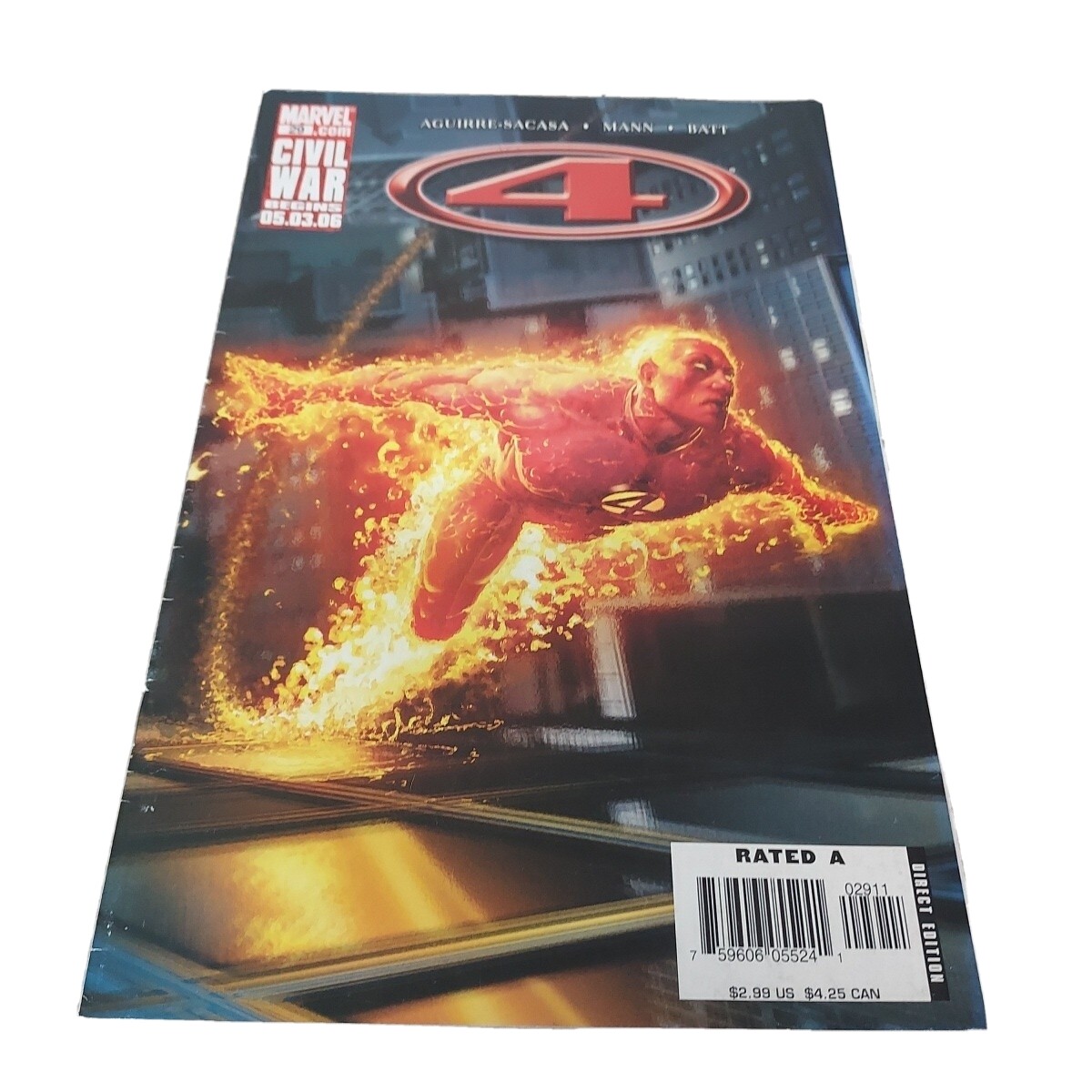 4 CIVIL WAR BEGINS – MARVEL COMIC – JUNE 2006 – #29