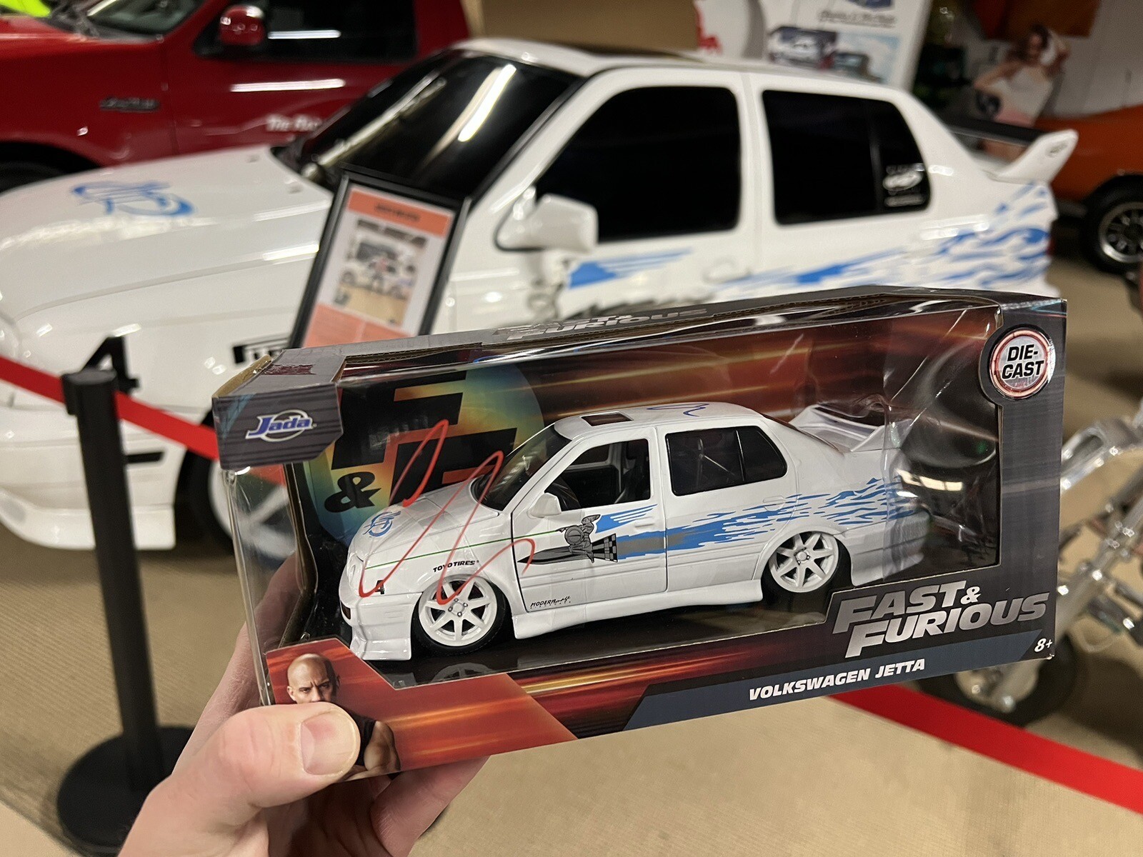 Fast & Furious autographed VW Jetta by Chad Lindberg (Jesse) 1/24 scale COA
